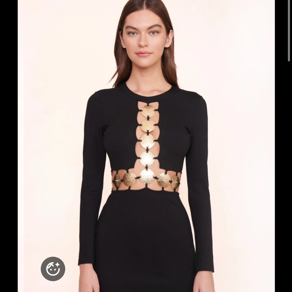 STAUD Black and Gold Wedding Dress